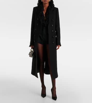 Blusa in chiffon di seta con volant | Dolce&Gabbana