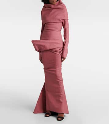 Top drapeado de mezcla de algodón | Rick Owens