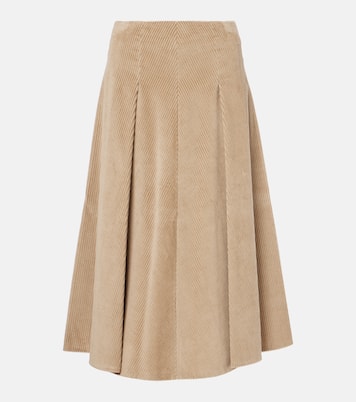Falda midi de algodón | Brunello Cucinelli