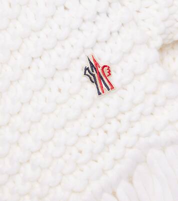 Bufanda de mezcla de lana con flecos | Moncler Grenoble