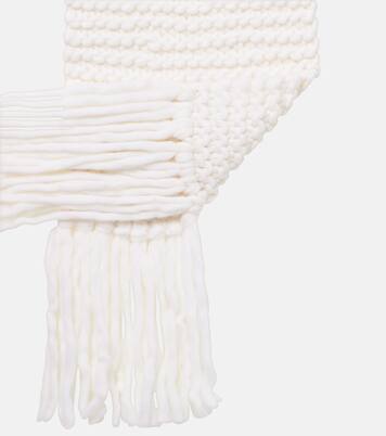 Bufanda de mezcla de lana con flecos | Moncler Grenoble