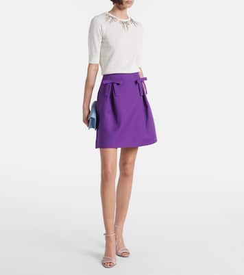 Mini-jupe en Crepe Couture | Valentino