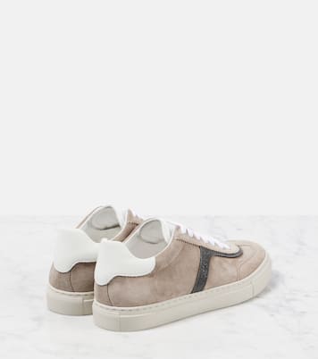 Sneakers in suede | Brunello Cucinelli