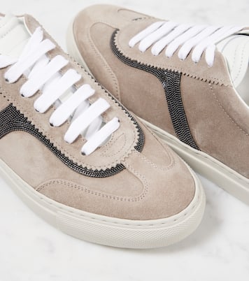 Sneakers in suede | Brunello Cucinelli