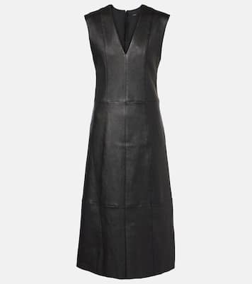 Robe midi Kosma en cuir | Joseph