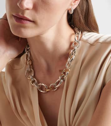 Collana DY Mercer™ in argento sterling e oro18kt con diamanti | David Yurman
