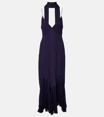 Abito midi Candita in seta con foulard | Khaite