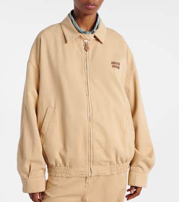Chaqueta de denim con logo | Miu Miu