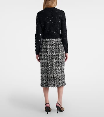 Sequined wool-blend cardigan | Dolce&Gabbana