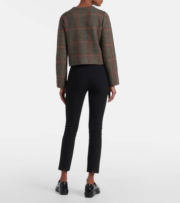 Checked wool cardigan | Vince