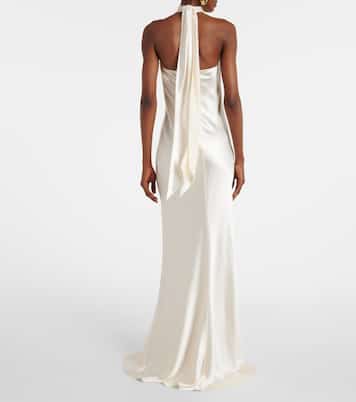 Bridal Robe Chilton aus Satin | Ralph Lauren Collection