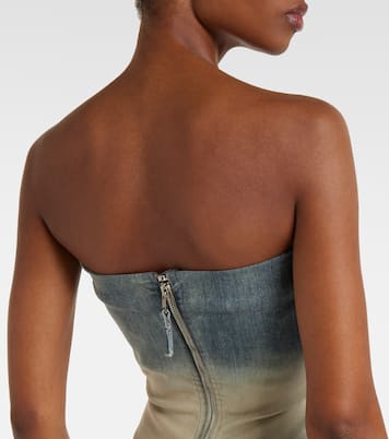 Denim bustier dress | Rick Owens