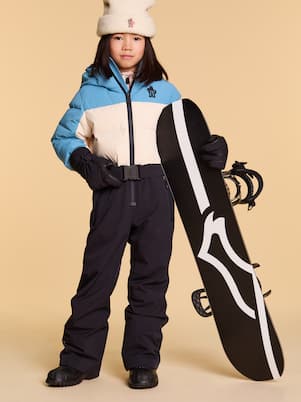 Colorblocked down ski suit | Moncler Grenoble Enfant