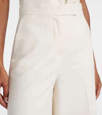 Finish cotton-blend wide-leg pants | Max Mara