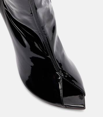 Stiefel Bruna 95 aus Lackleder | Amina Muaddi