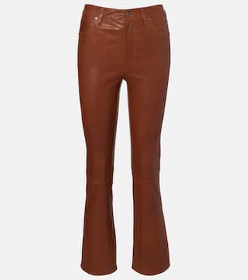 Hose Reboot Crop aus Leder | Frame