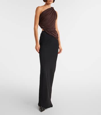 Draped knitted one-shoulder top | Rick Owens