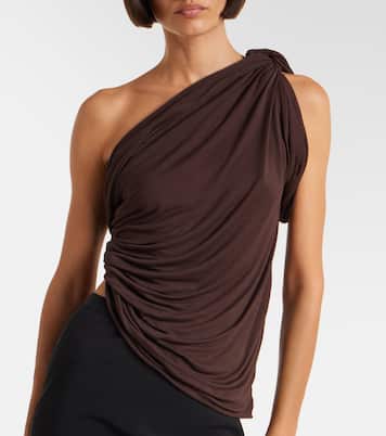 Draped knitted one-shoulder top | Rick Owens