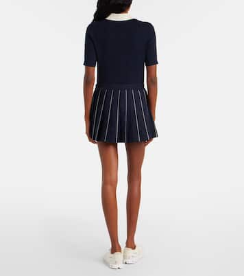 Embroidered pleated tennis skirt | Tory Burch