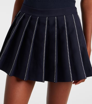 Embroidered pleated tennis skirt | Tory Burch