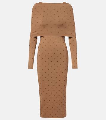 Adatti embellished wool-blend midi dress | Max Mara