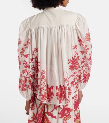 Blusa in voile di cotone con stampa floreale | Etro