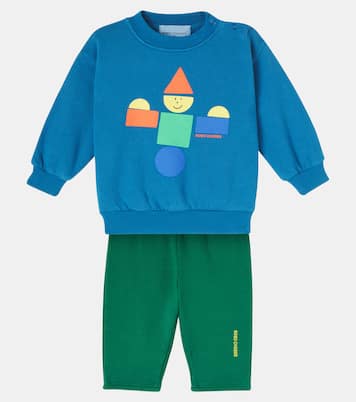 Baby printed cotton sweatshirt and sweatpants set | Bobo Choses