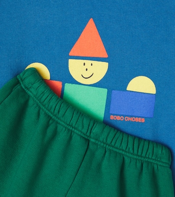 Baby printed cotton sweatshirt and sweatpants set | Bobo Choses
