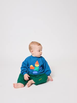 Baby printed cotton sweatshirt and sweatpants set | Bobo Choses