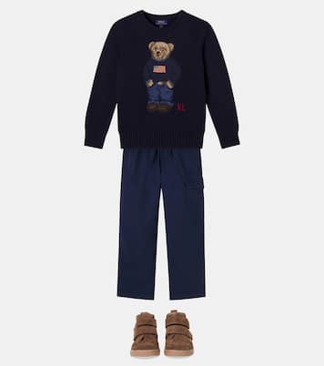 Polo Bear intarsia cotton sweater  | Polo Ralph Lauren Kids