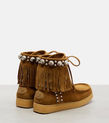 Stivaletti Nellcôte in suede con borchie | Valentino Garavani