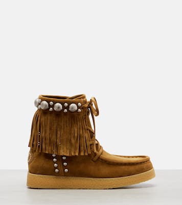 Stivaletti Nellcôte in suede con borchie | Valentino Garavani