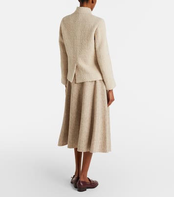 Midirock aus Kaschmir, Wolle und Leinen | Loro Piana