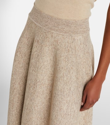 Midirock aus Kaschmir, Wolle und Leinen | Loro Piana