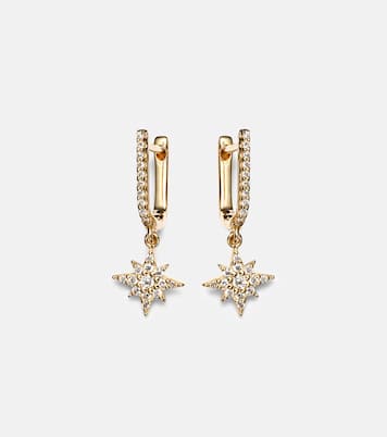 Ohrringe Northern Star aus 14kt Gelbgold mit Diamanten | Stone and Strand