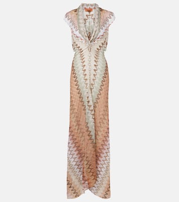 Lamé maxi dress | Missoni
