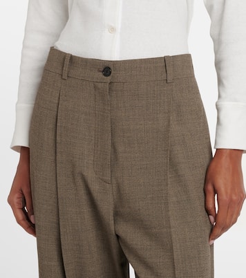 Gianni wool straight pants | The Row