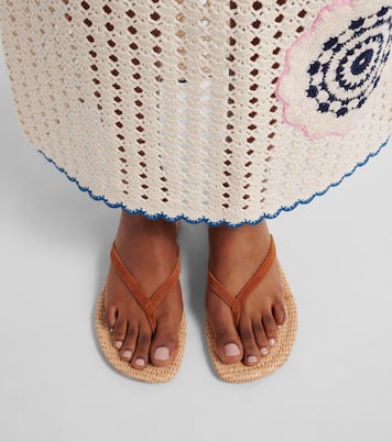 Freja suede thong sandals | Staud