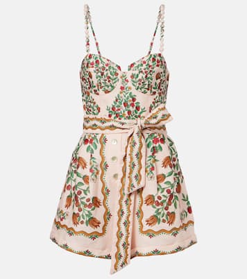 Mono Fruit Beauty Scarf de lino floral | Farm Rio