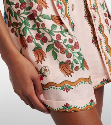 Mono Fruit Beauty Scarf de lino floral | Farm Rio