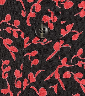 Bedrucktes Midikleid aus Crêpe | Ganni