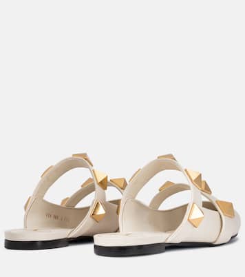 Slippers Roman Stud in pelle | Valentino Garavani