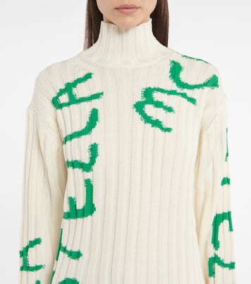x Ed Curtis jersey en mezcla de lana estampado | Stella McCartney