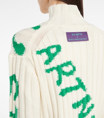x Ed Curtis jersey en mezcla de lana estampado | Stella McCartney
