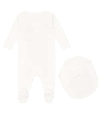 Baby - Tutina e bavaglino in jersey di cotone | Stella McCartney Kids