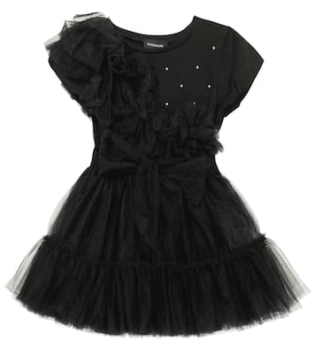 Verziertes Kleid aus Tüll | Monnalisa