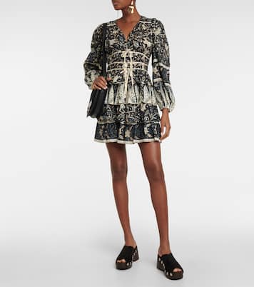 Nina printed cotton-blend minidress | Ulla Johnson