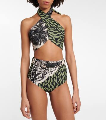High-rise printed bikini bottoms | Johanna Ortiz
