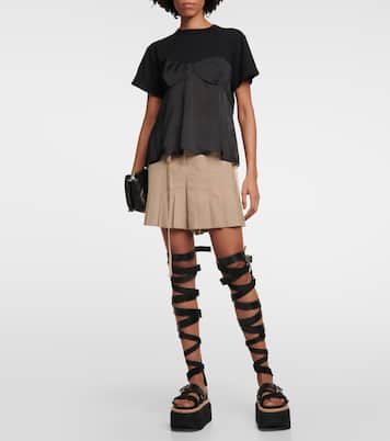 Lace-up leather sandals | Sacai
