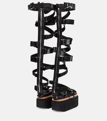 Lace-up leather sandals | Sacai